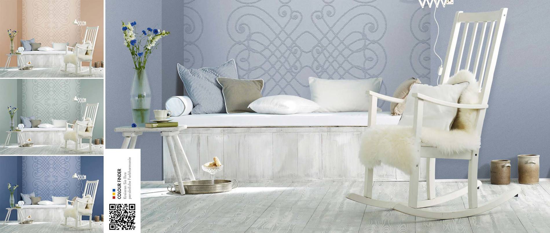 Bilderserie PATENT DECOR® 3D mit schwungvollen Formen.